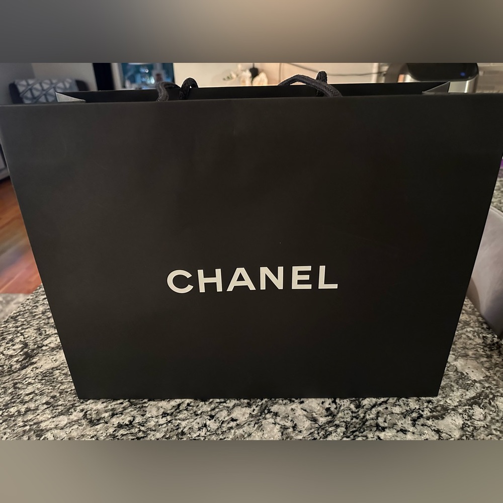 Chanel paper shopping bag